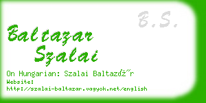 baltazar szalai business card